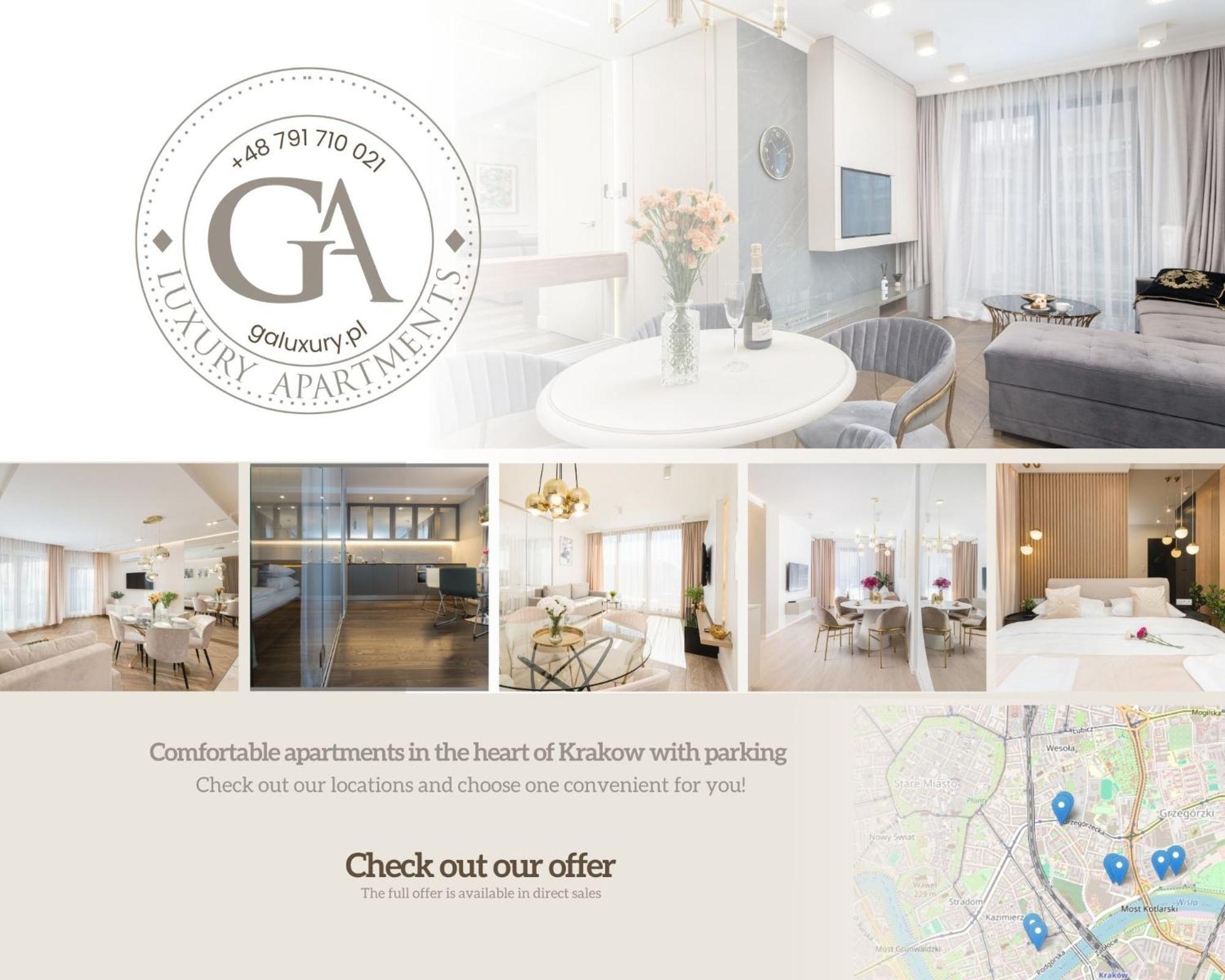 Ga Luxury Apartments W19 Kraków Eksteriør billede
